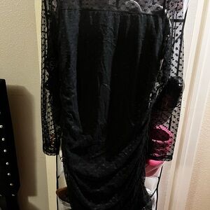 Black dress with hearts